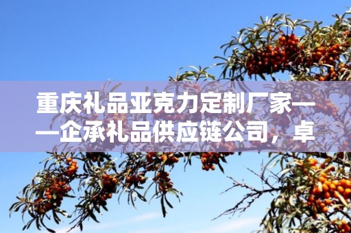 重庆礼品亚克力定制厂家——企承礼品供应链公司，卓越品质与独特设计的完美结合