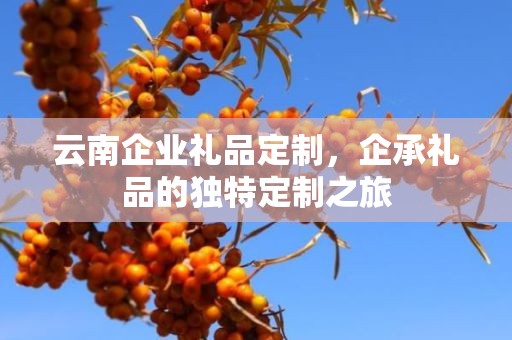 云南企业礼品定制，企承礼品的独特定制之旅