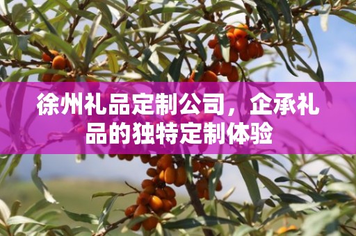 徐州礼品定制公司，企承礼品的独特定制体验