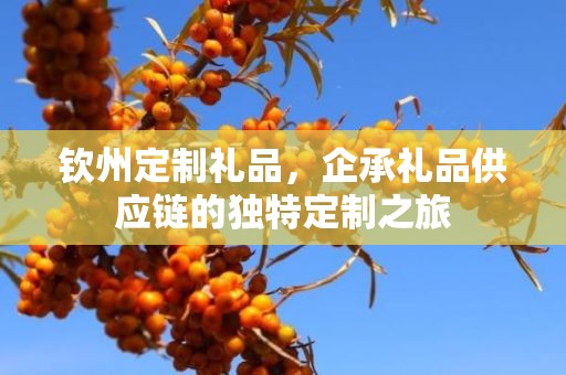 钦州定制礼品，企承礼品供应链的独特定制之旅
