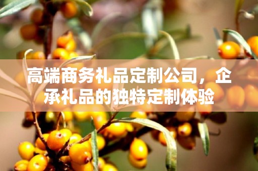 高端商务礼品定制公司，企承礼品的独特定制体验