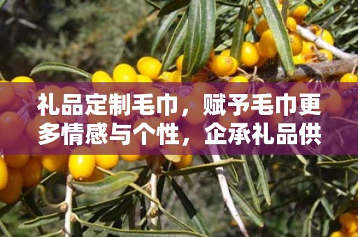 礼品定制毛巾，赋予毛巾更多情感与个性，企承礼品供应链的独特魅力
