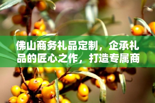 佛山商务礼品定制，企承礼品的匠心之作，打造专属商务礼品新风尚