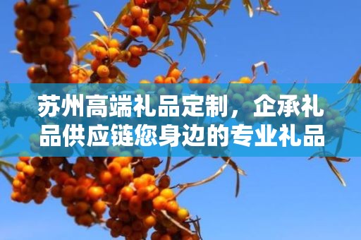 苏州高端礼品定制，企承礼品供应链您身边的专业礼品定制公司